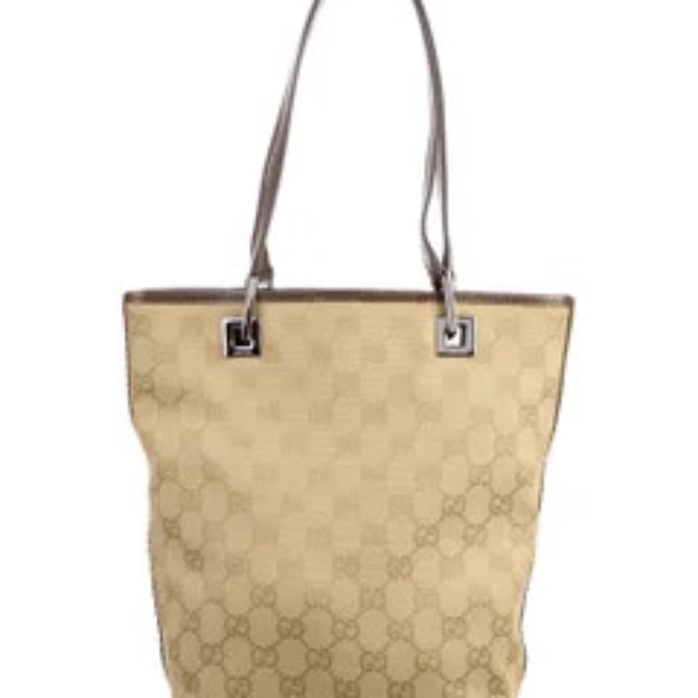 Gucci GG Canvas Bucket Tote (Authentic from The Real Real)